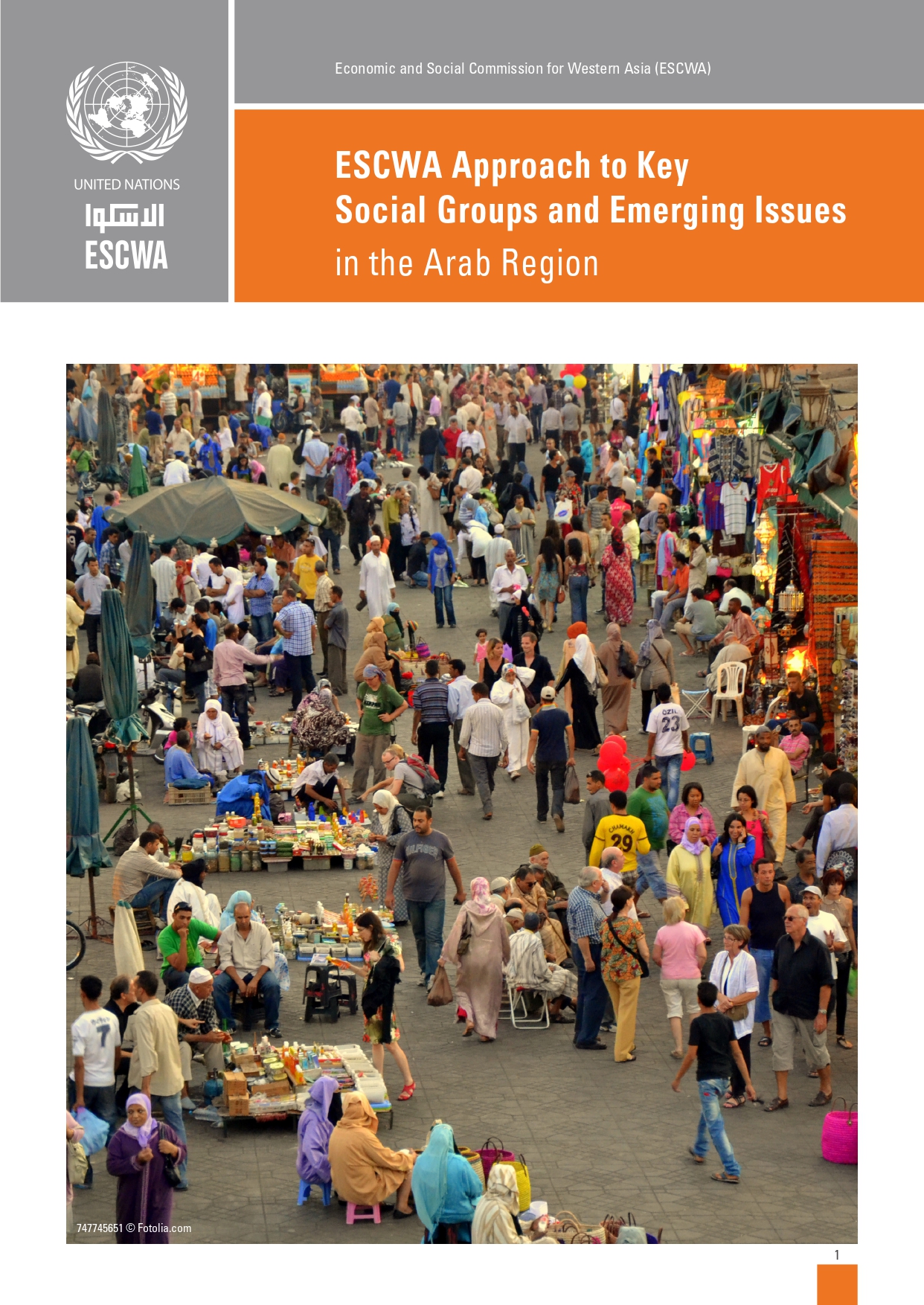 ESCWA's approach to Key Social Groups and Emerging Issues in the Arab region Cover Image