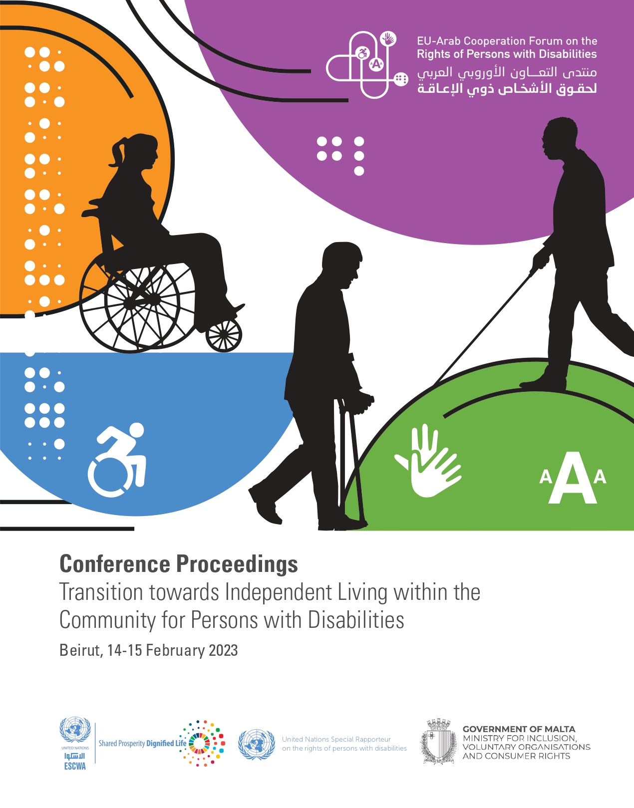 Conference proceedings: Transition towards Independent Living within the Community for Persons with Disabilities - Cover image